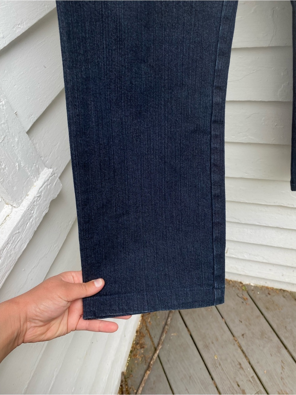 Vintage Vanilia Dark Blue Jeans Straight-Leg High-rise - Picture 6 of 9